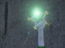 Sailor Jupiter with her spear weapon in the live-action Pretty Guardian Sailor Moon (PGSM) TV series' Final Act episode.