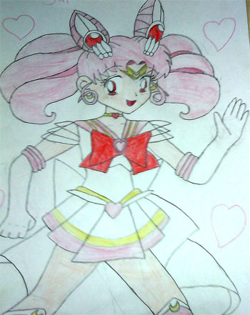 sailor mini moon fan art by 