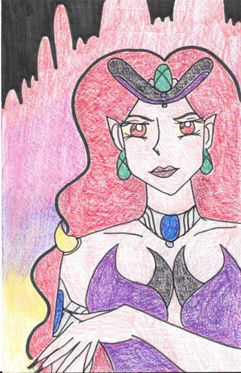 sailor moon queen beryl fan art by wendy