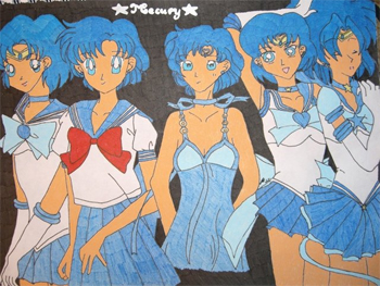 sailor mercury fan art by davisjes