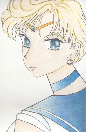 sailor uranus fan art by lady m