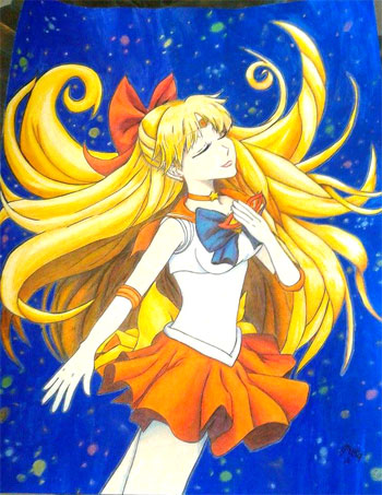 sailor moon fan art by melissa govea