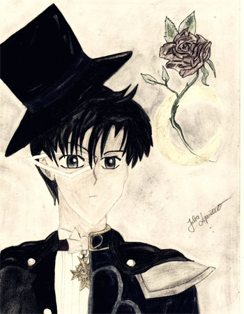 tuxedo mask fan art by julia lepnikow