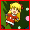 Sailor Moon Christmas icon featuring Mina/Minako/Sailor Venus.