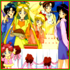 Sailor Moon Christmas icon featuring the Sailor Guardians.