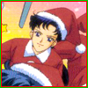 Sailor Moon Christmas icon featuring Seiya.