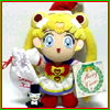 Sailor Moon Christmas icon featuring Sailor Moon Santa plushie doll.