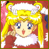 Sailor Moon Christmas icon featuring Sailor Moon.