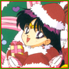 Sailor Moon Christmas icon featuring Sailor Mars.