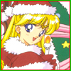 Sailor Moon Christmas icon featuring Sailor Venus.