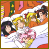 Sailor Moon Christmas icon featuring the Sailor Team.