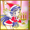 Sailor Moon Christmas icon featuring Sailor Mars.